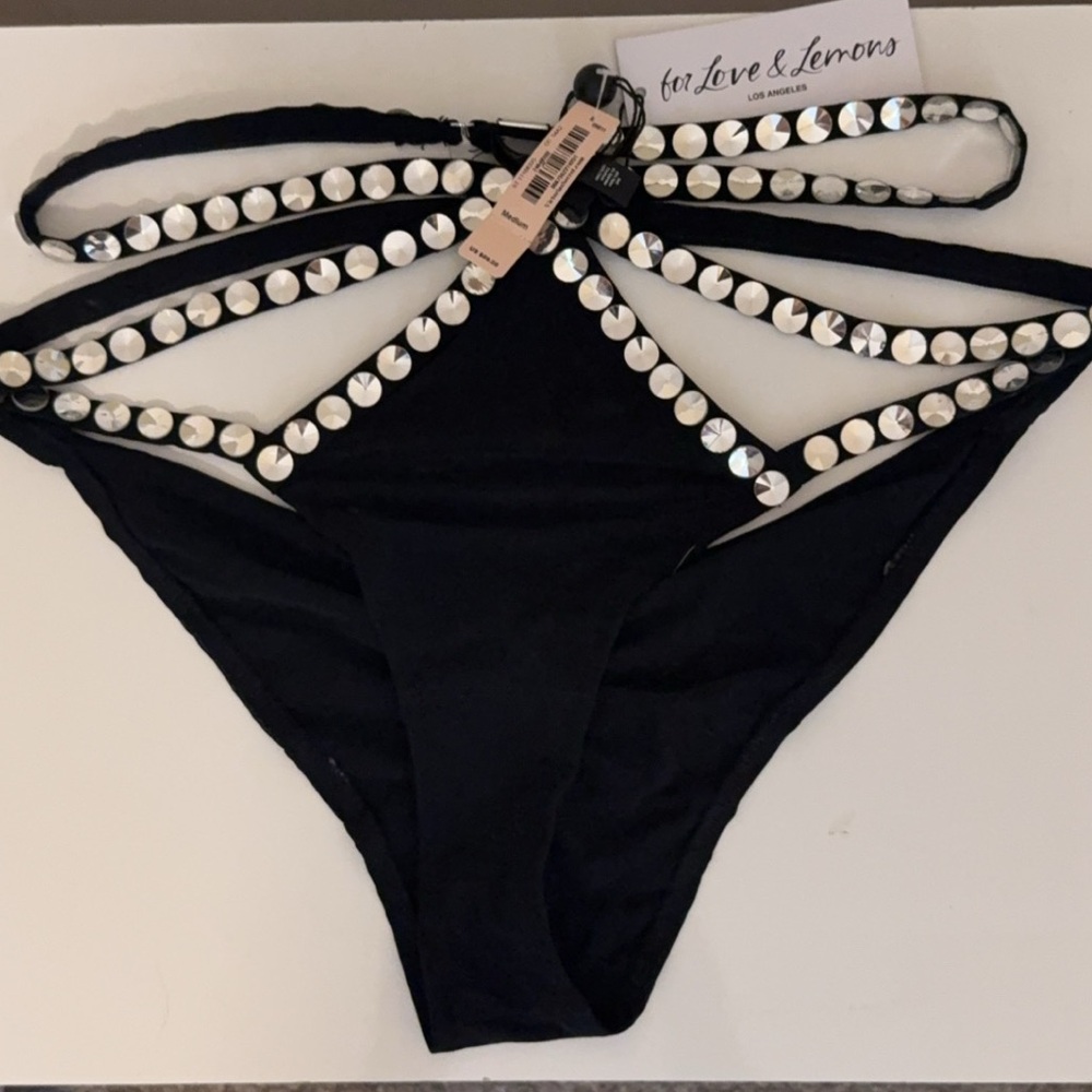 For Love & Lemons Victoria's Secret Jackpot High Waist Underwear Med New $69